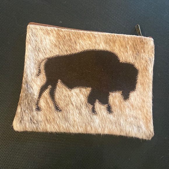 Kemo Sabe genuine Buffalo hide - large clutch - Picture 1 of 5